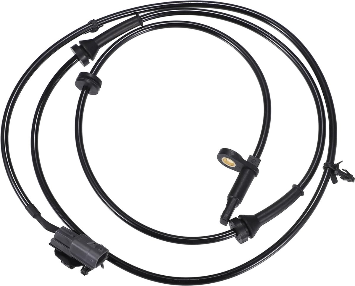 Dailygoods- ABS Sensor - Passend voor Nissan Juke F15 - Kunststof/Metaal - Zwart - 2 Pinnen - Totale Lengte 157.5cm - Remsensor
