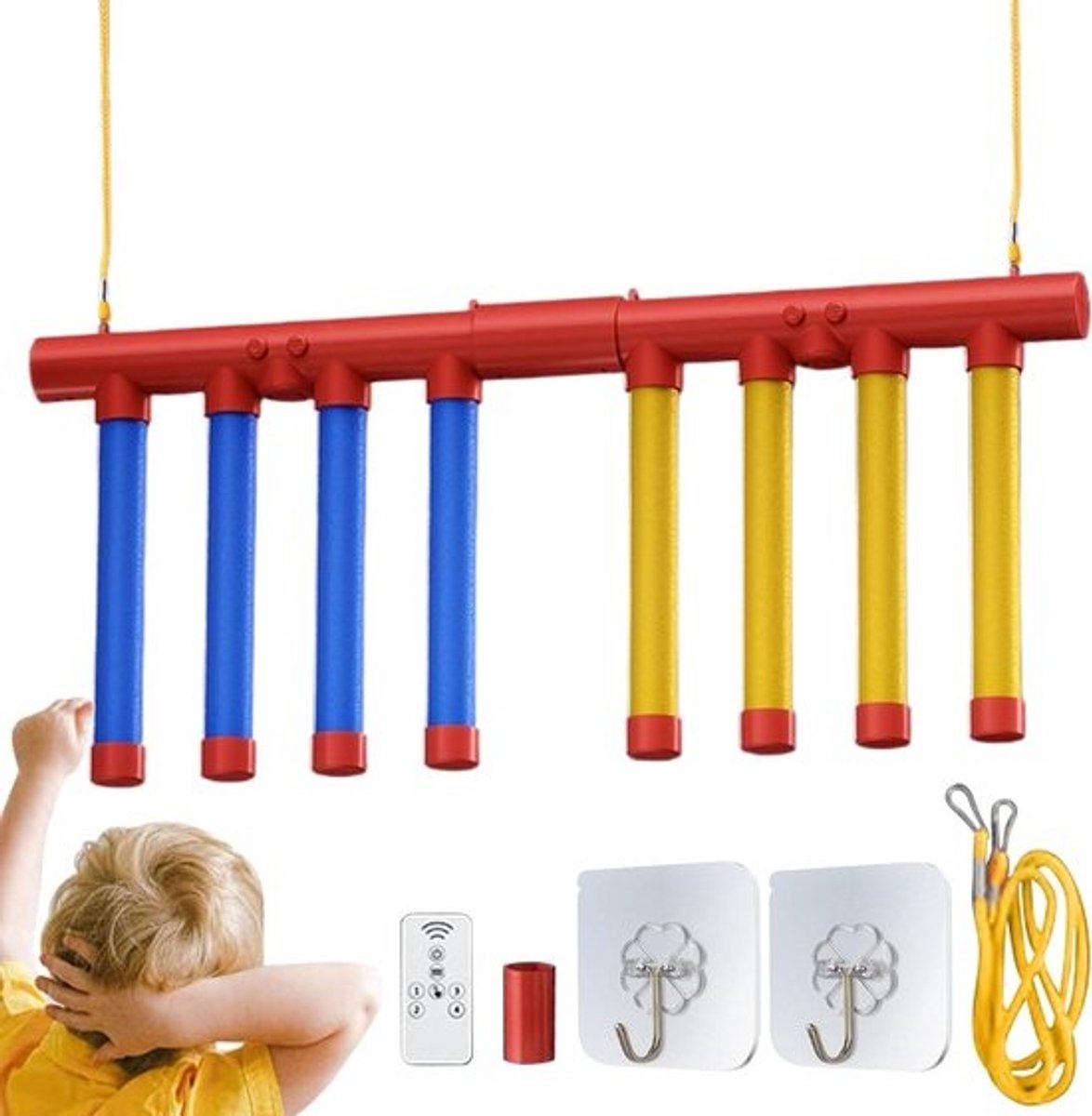 Reactiespel Vallende Stokken - Snelheidsspel Balansspel - Verbeter Coördinatie - Verstelbare Snelheid - 45 x 25 cm