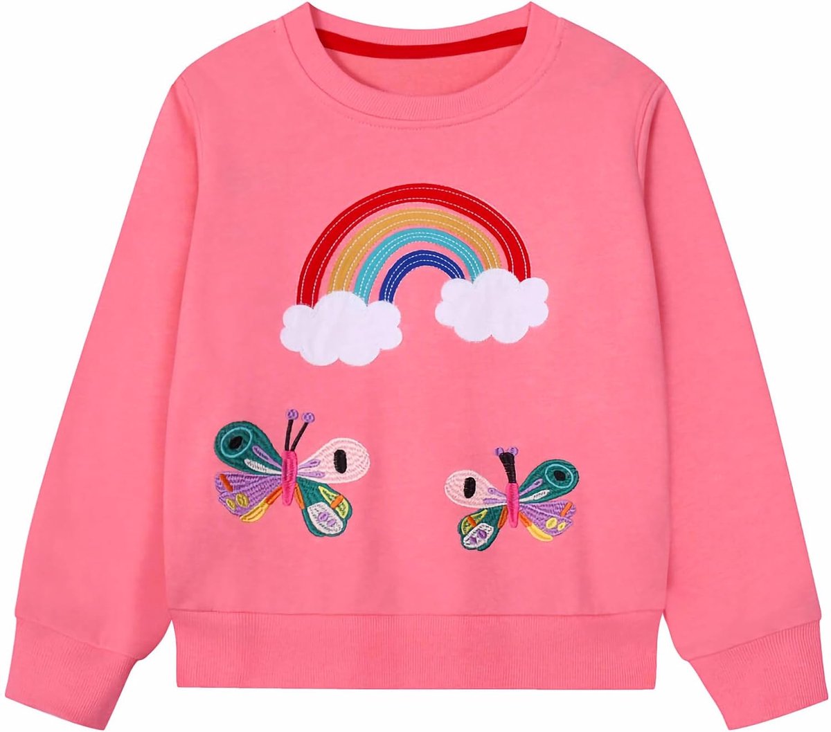 Sweatshirt Meisjes 100% katoen Meisjes Sweaters Casual Jumper voor Kinderen Ronde Hals Eenhoorn Pullover Mode Herfst Winter Kleding Leeftijd 2-9 Jaar
