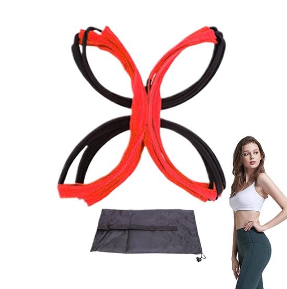 Trainingsladder - Agility Trainer - Sport Snelheid - Duurzaam Materiaal - 42x42x42 cm - Rood