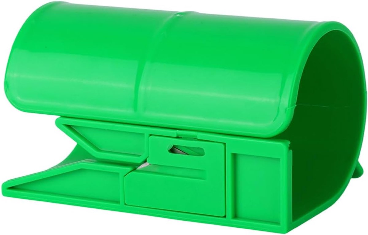 Snijgereedschap voor Inpakpapier, Snijgereedschap Inpakpapier met Veiligheidsschuif Het Mes Kerstpapiersnijgereedschap voor Kerstmis Bruiloften Verjaardagen en Feestdagen (Groen)