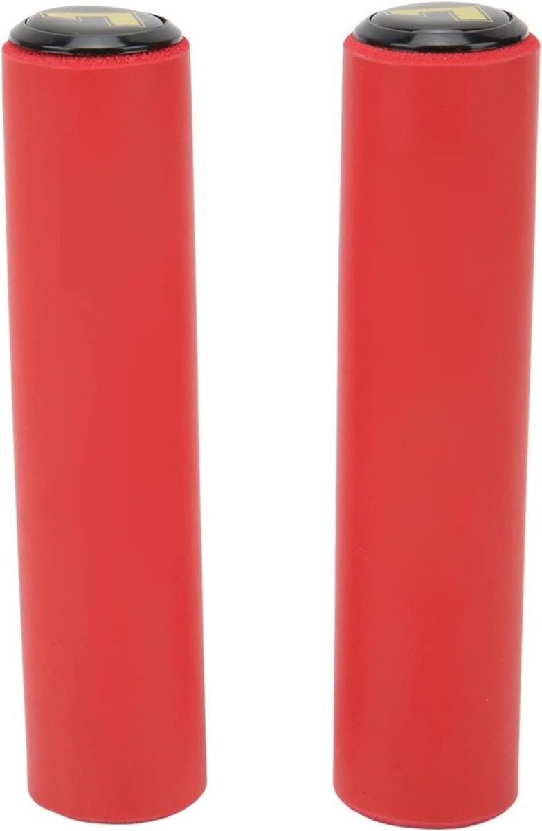 Fietsgrepen Spons - Handvatten Fiets - Comfortabel Fietsen - Schokabsorberend - 222 mm stuur - Rood