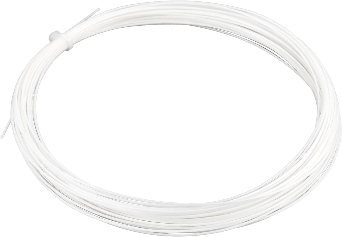 Dailygoods- Badmintonsnaren 10 m - Nylon - Hoge flexibiliteit - Compatibel met YONEX BG Exbolt 65 - Draaddiameter 0,7 mm - Eenvoudig te installeren -