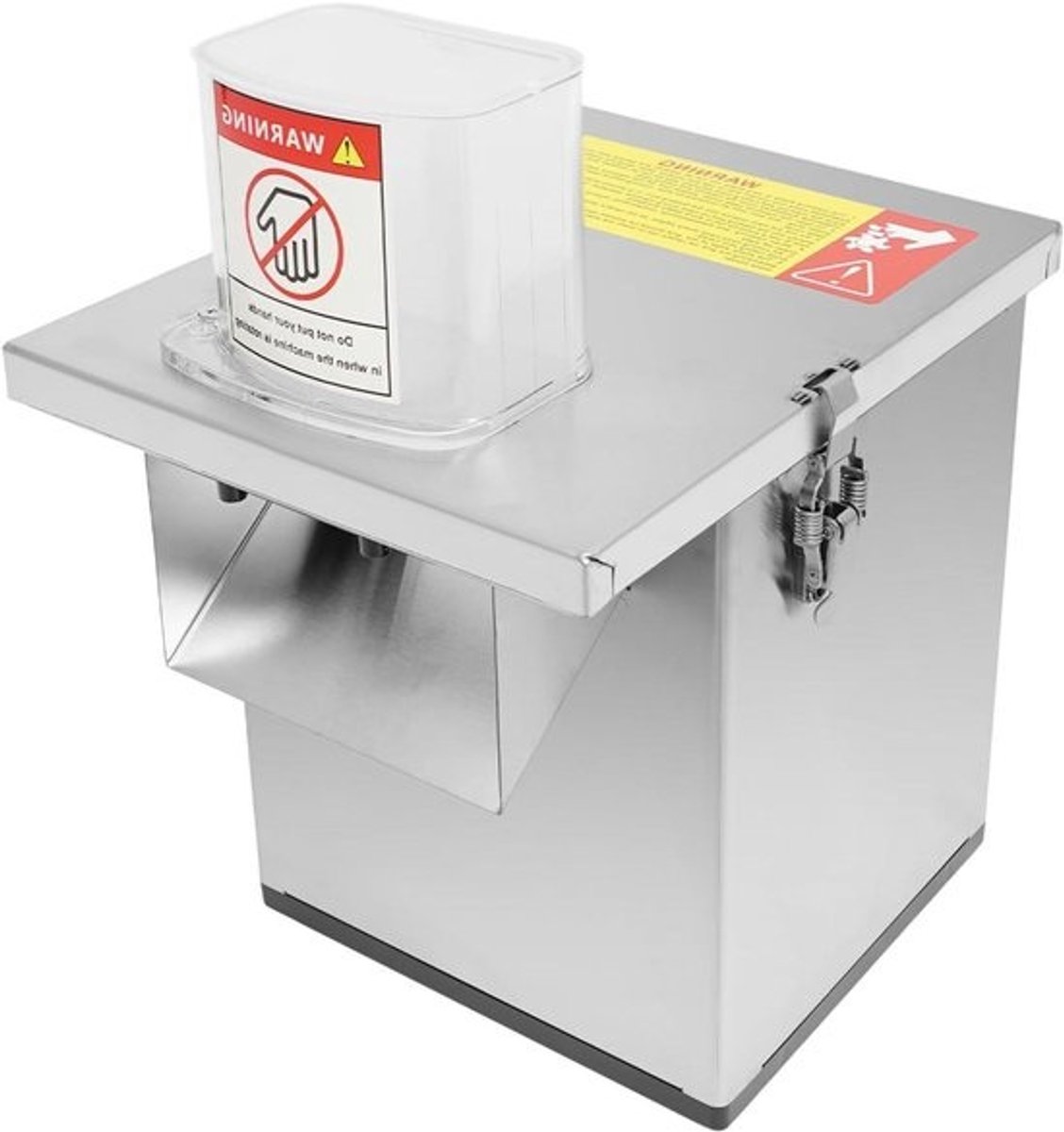 Elektrische Groentesnijder - Keukenmachine Multifunctioneel - Snel Ingrediënten Bereiden - 4-in-1 Snijfuncties - 150 kg Per Uur - Zilver