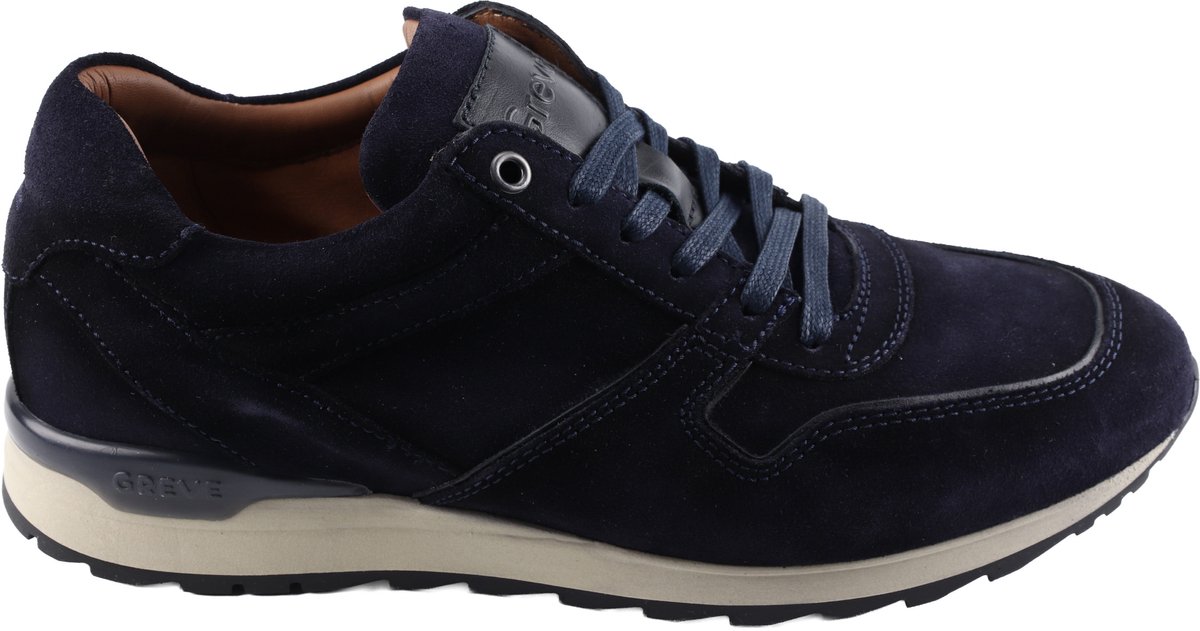 Greve - Fury 7243 - Veterschoenen Sportief Mannen - blauw nubuck/suede - 43.5
