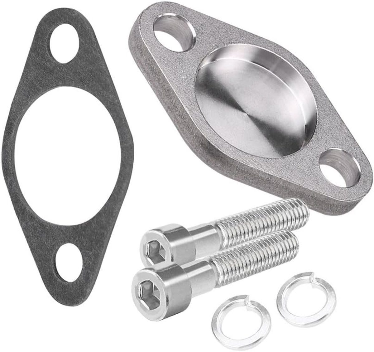 Klepplaat, 8mm EGR Klep Blanking Plaat EGR Klep Blok Off Platen Kit met Pakking voor E53 E38 E39 E46 X5 Ombouwen van remsystemen