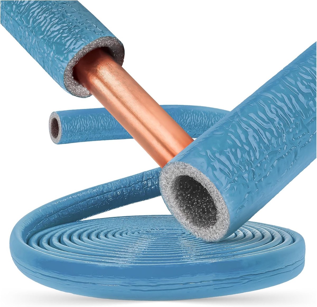 Slang Pijp Isolatie PEX Isolatie 10 m Blauw 15 18 22 28 35 Varianten
