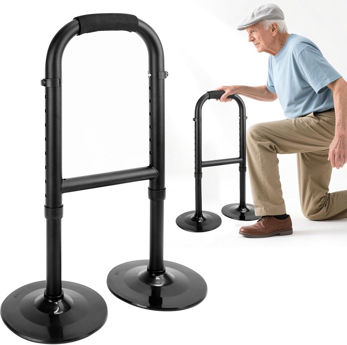 Dailygoods- Sta-assistent Verstelbaar - Opstaphulp voor bed - Opstaphulp toilet - Draagbaar mobiliteitshulpmiddel - Stabiele ondersteuning - Duurzame