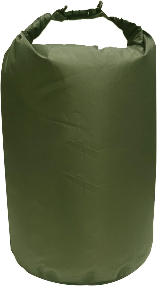 Tas, 10L/20L/40L/70L/90L waterdichte zak, ultralichte droogzak, waterdichte watersporttassen voor kajakken, strand, zwemmen, kamperen, wandelen, legergroen, 10L