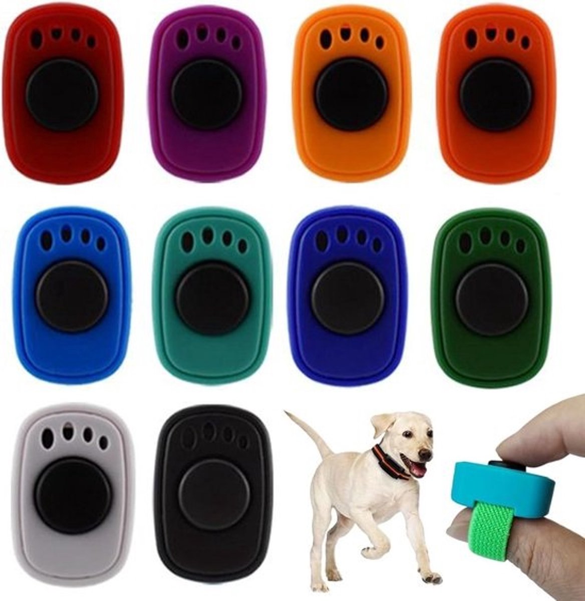 Hondentraining Clicker - Trainingsapparaat Huisdier - Gedrag Versterken - Instelbare Intensiteit - 4 g - Niet gespecificeerd
