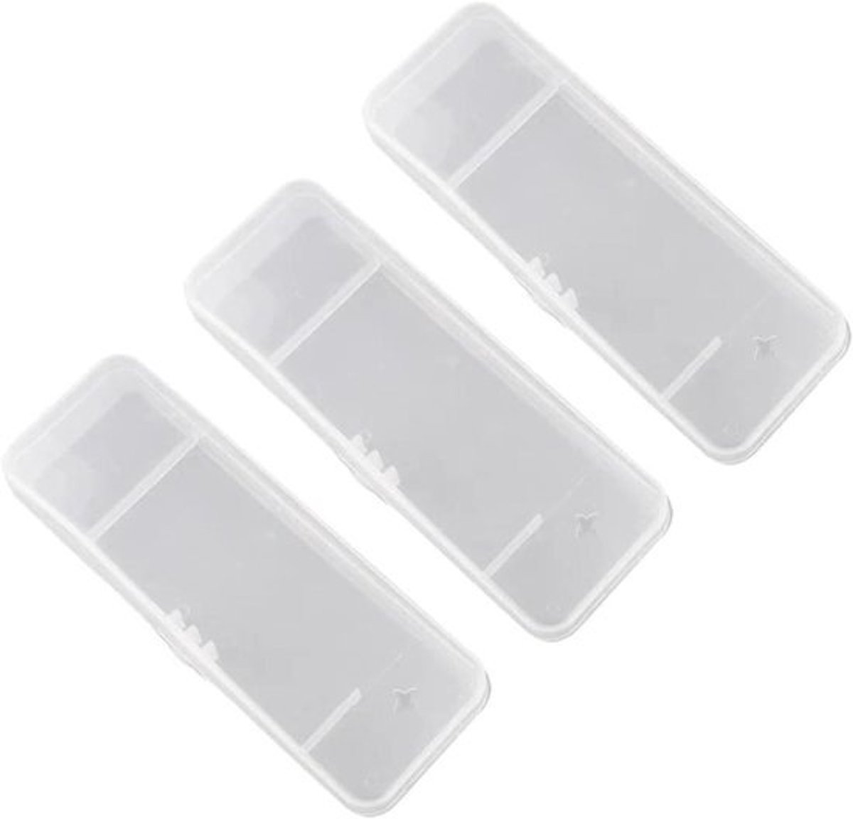 Scheermes Opbergdoos - Reis Etui - Reizen - Universeel - 3 stuks - Wit