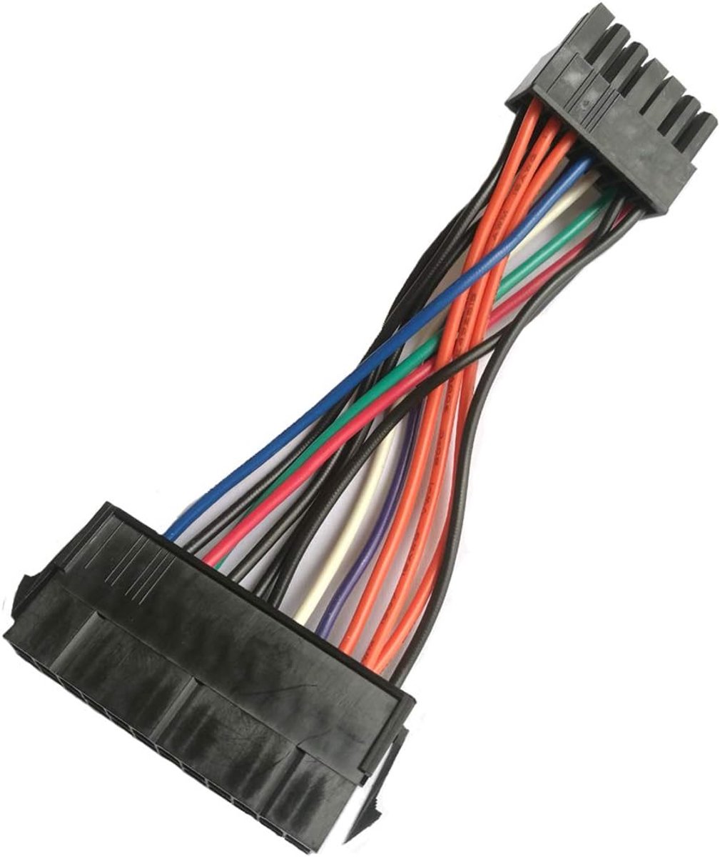 (24-pins naar 14 Pin (4 inch, 18 AWG), ATX PSU hoofdstroomadapterkabel, plug and play voor Lenovo IBM Dell A75 B75 Q75 Q77