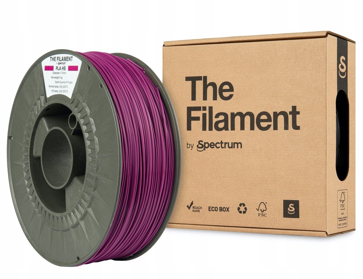 Spectrum Filaments The Filament by Spectrum PLA HS Quantum Paars 1 kg Filament
