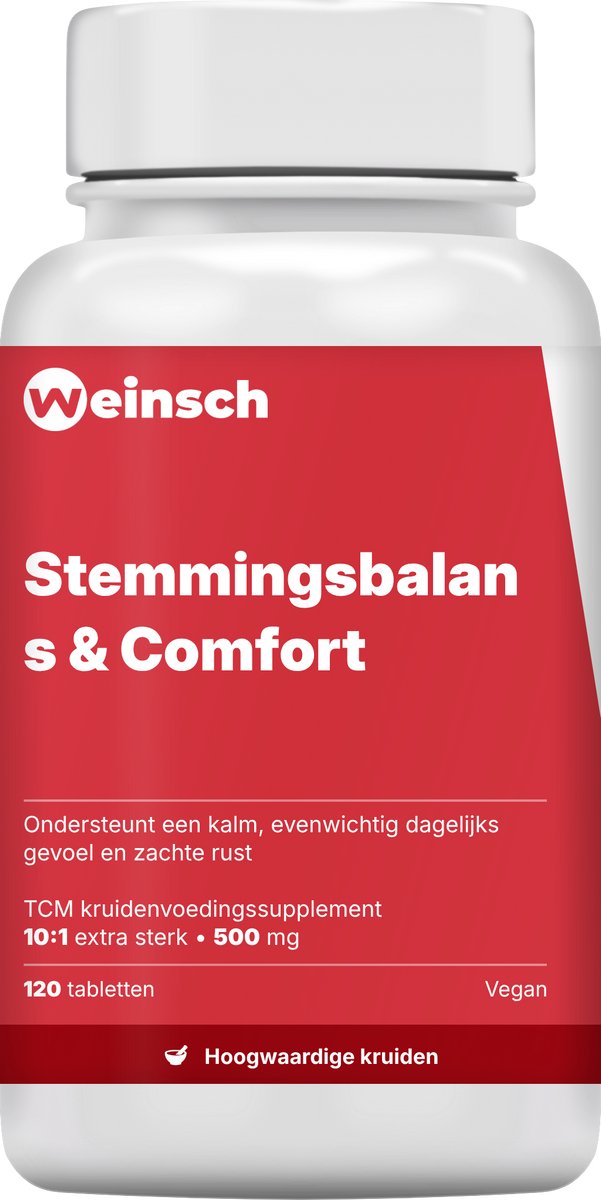 Weinsch Stemmingsbalans & Comfort (Gan Mai Da Zao Pian) | 10:1 extra sterk | 500mg | 120 tabletten