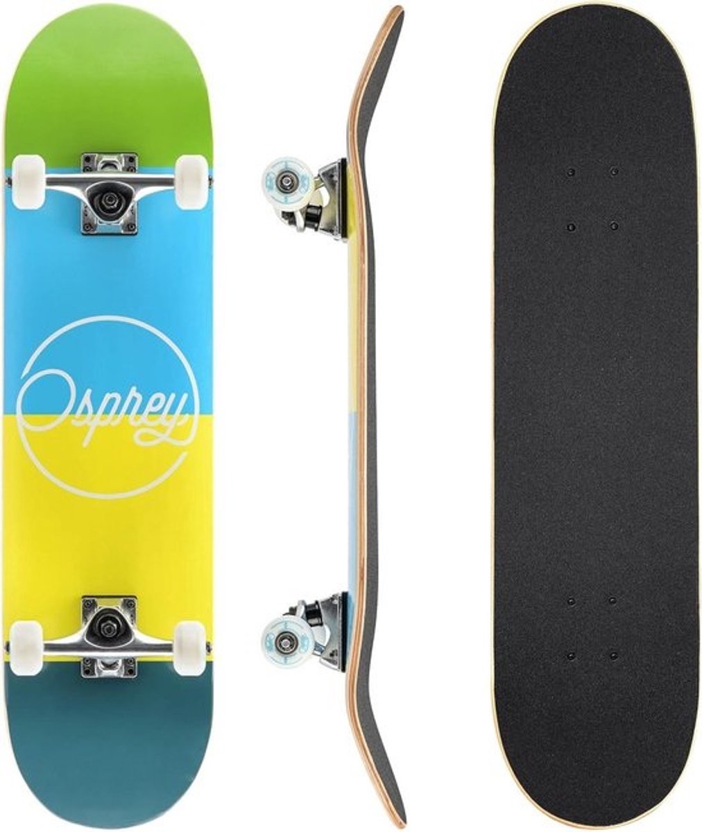 Double Kick Skateboard voor Kinderen en Volwassenen - 78,7 cm x 20,3 cm met Griptape en Meerdere Ontwerpen