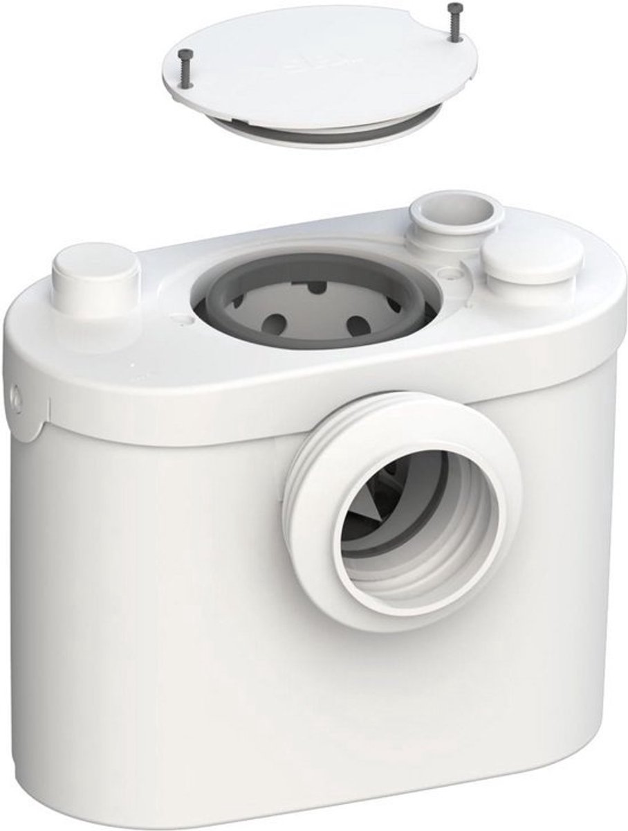 Toilet Verhoger met Aansluiting voor Wastafel | Compact Slijp- en Afvoersysteem