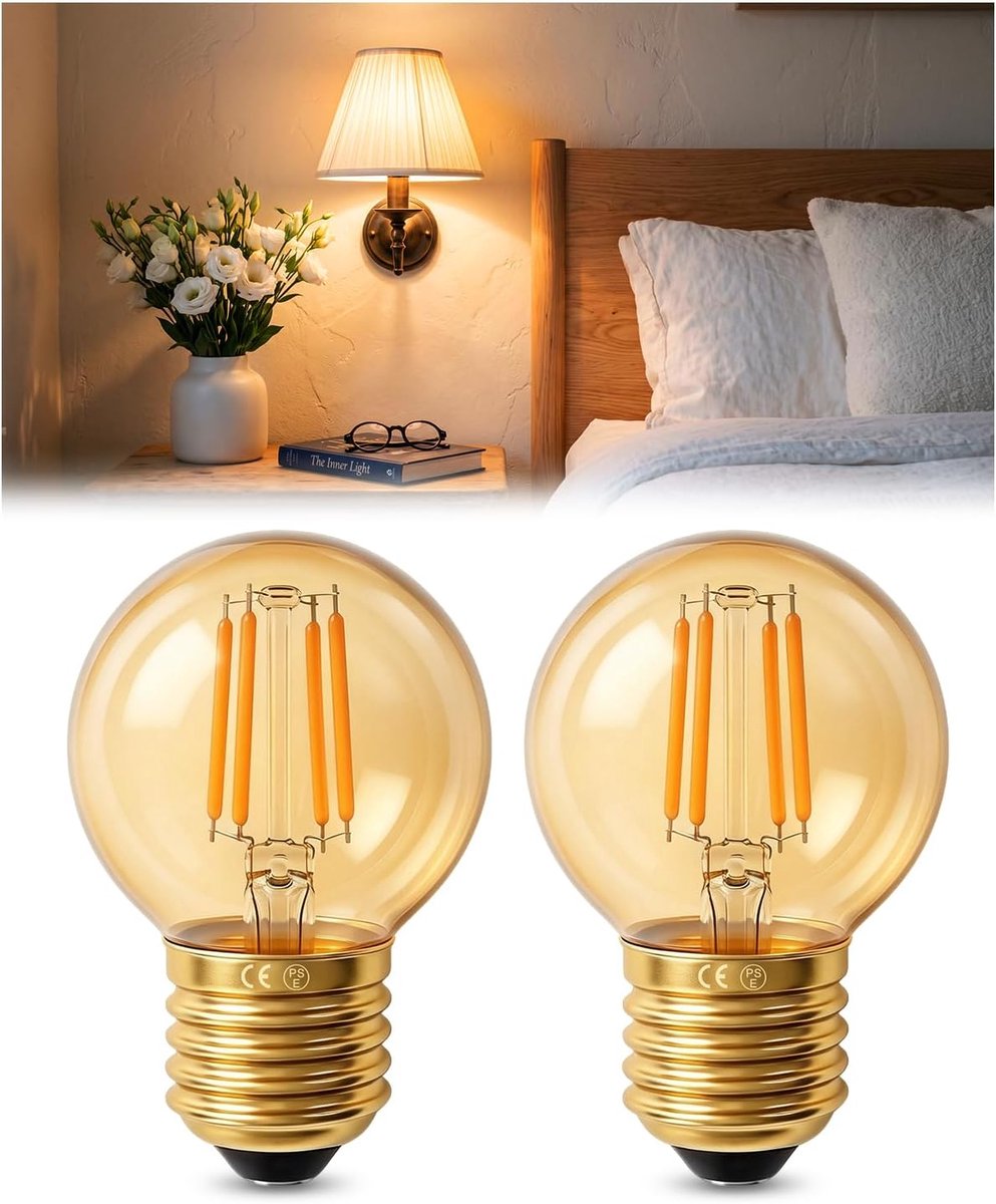 3W E27 LED-Schroeflamp Warm Wit 2200K