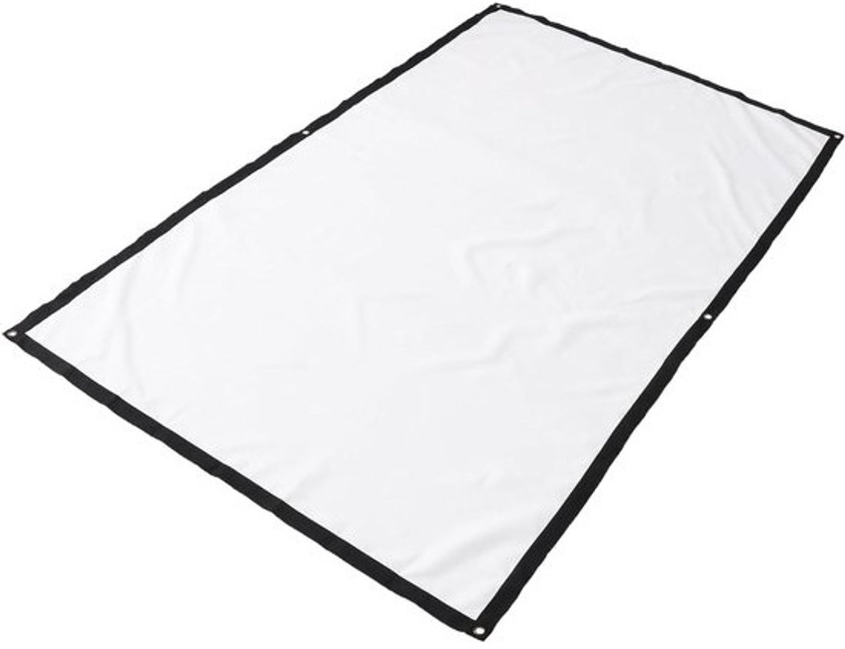 Projectiescherm - Beamerdoek - Thuisbioscoop Creëren - Gelijkmatige Lichtverspreiding - 84 Inch 16:9 - Wit