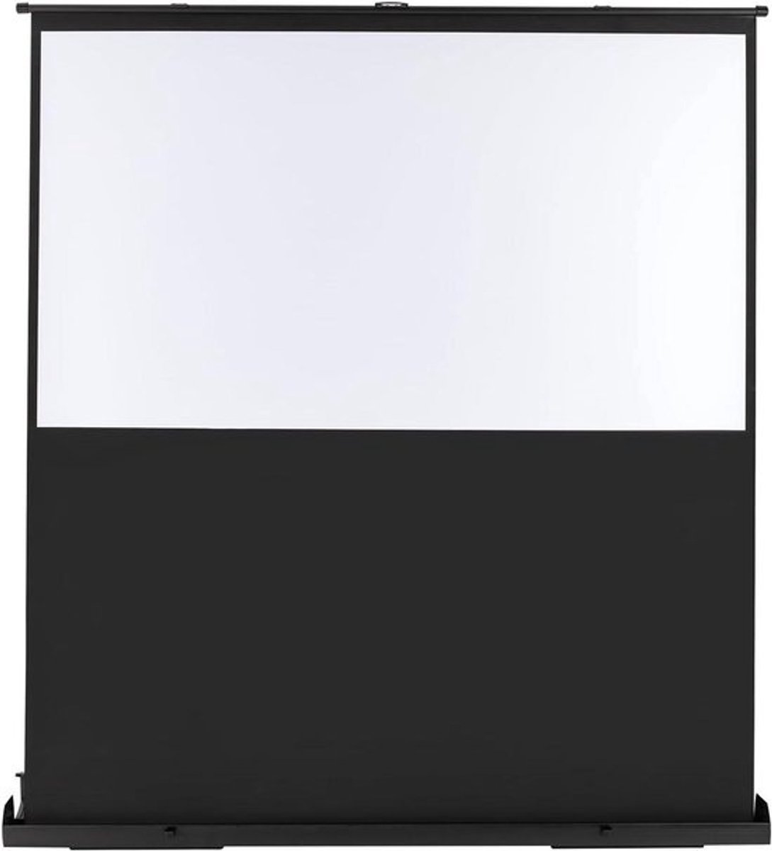 80 inch 16:9 projectiescherm vloer projector canvas pull-up, draagbaar mobiel canvas rolgordijn, canvas voor outdoor en thuis videoprojectoren