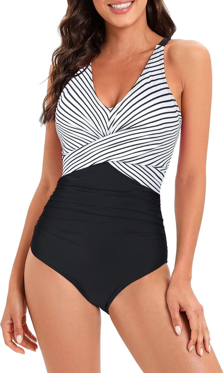 Star Badpak voor dames, buikweg-badpak voor dames, grote maat, badpak met beugel, buikweg, badpak voor dames, sport