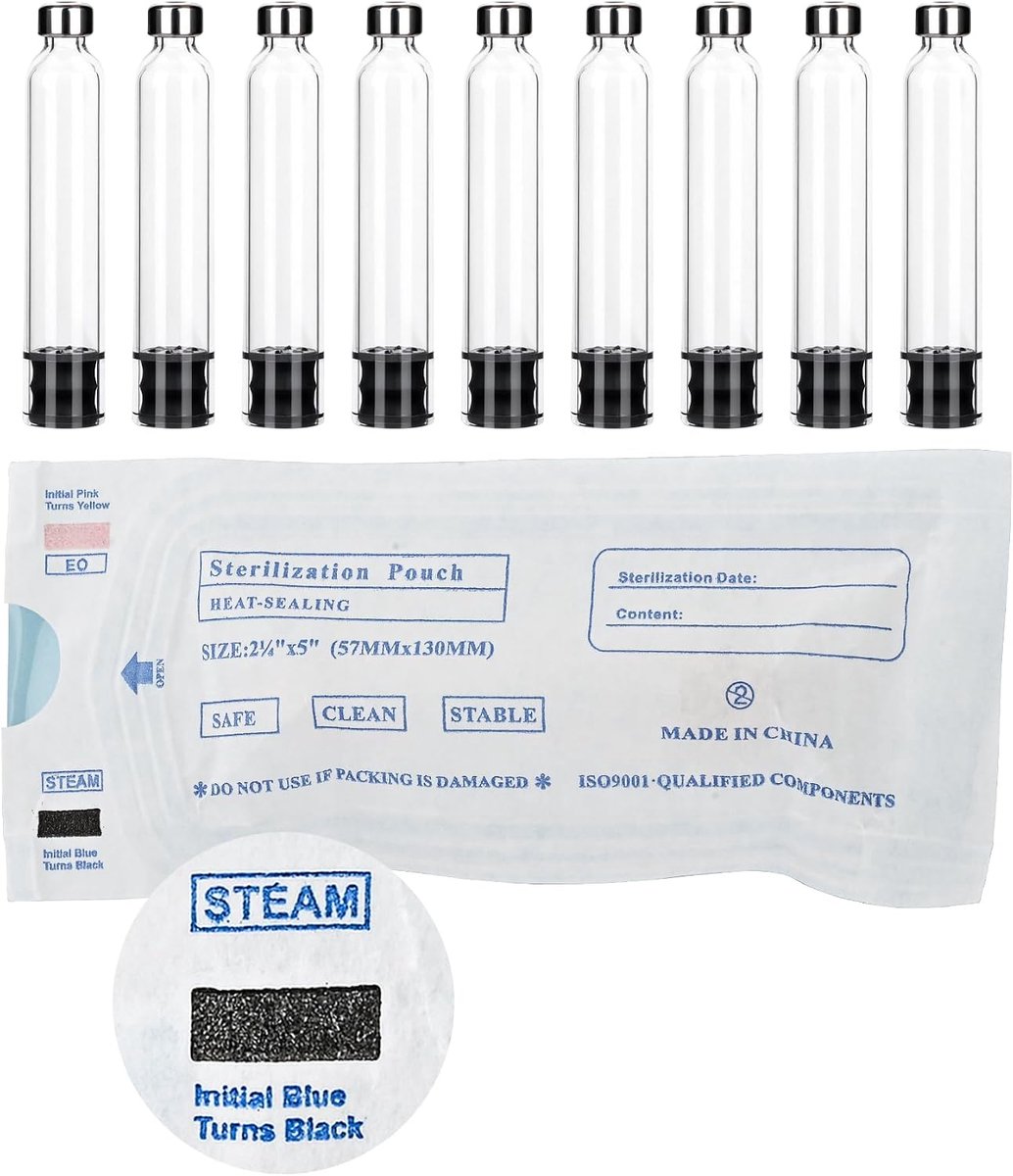 3 ml patroon in penpatroonstijl, gesteriliseerd, leeg en afzonderlijk verpakt, 50 stuks (50)