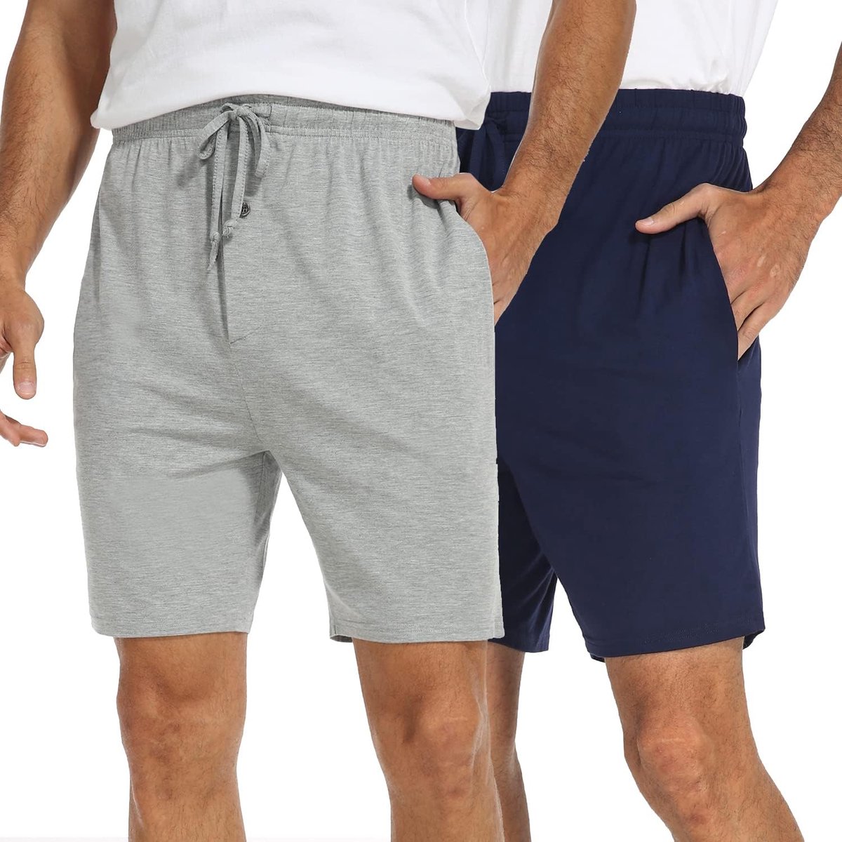 pyjamabroek voor heren, set van 2 stuks, slaapshorts, zomerslaapbroek, vrijetijdsbroek voor mannen, Multi2, XL