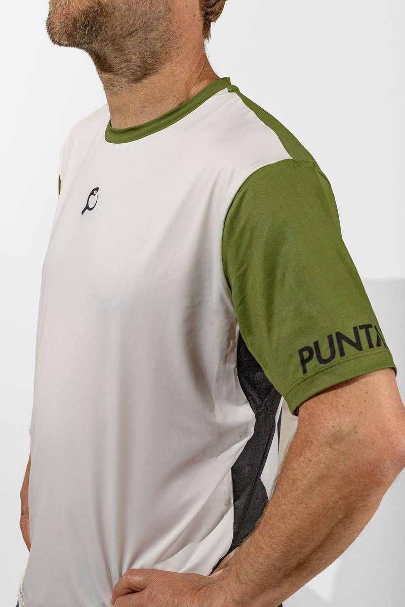 PUNTAZO Padel T-shirt Heren Sportshirt Medium groen Korte mouw