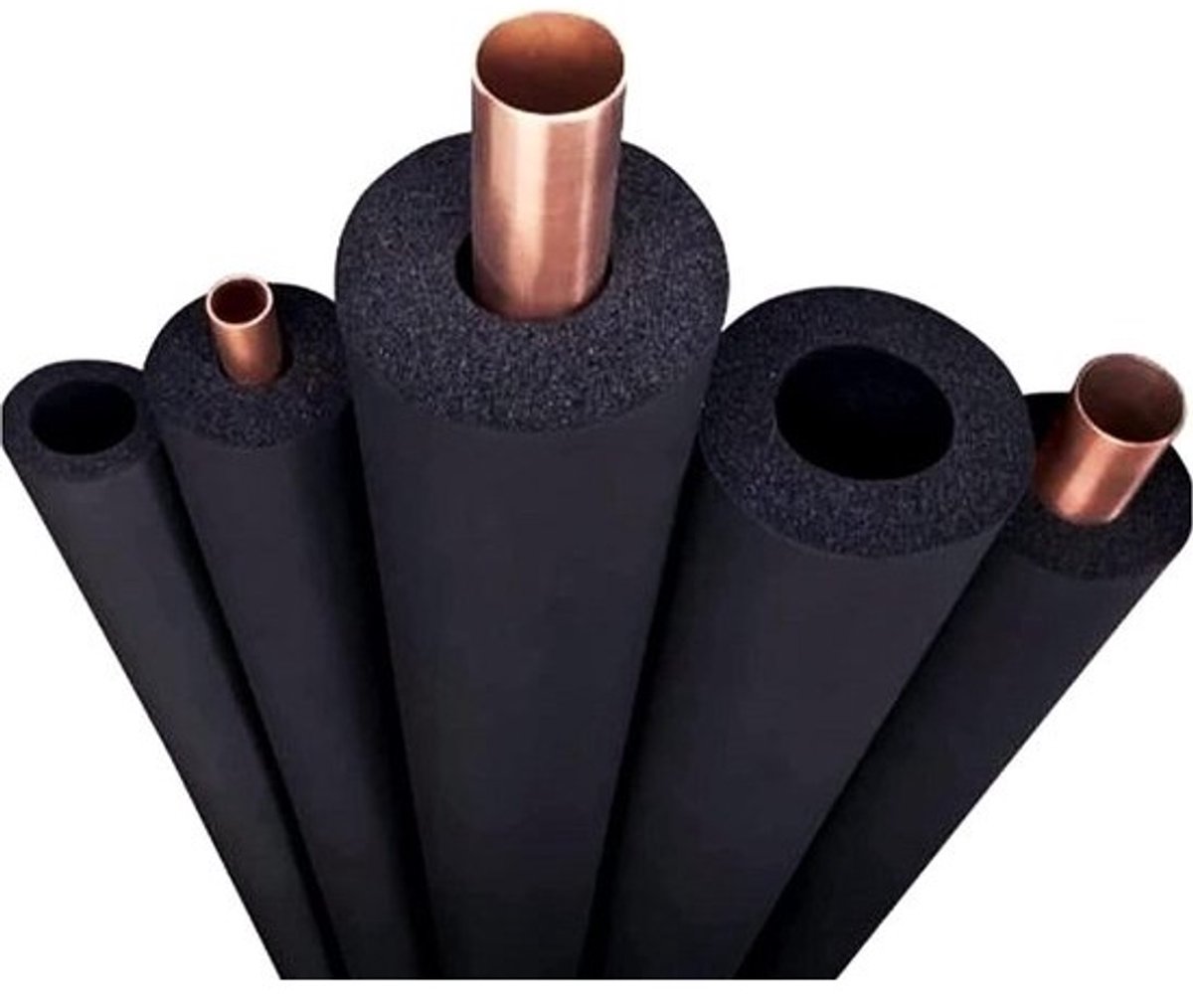 Pijpisolatie Schuimbuis - Isolatiebuis Leidingen - Leidingen Isoleren - Vorstbestendig Hittebehoud - 110MM X 20MM X 1.8M - Zwart