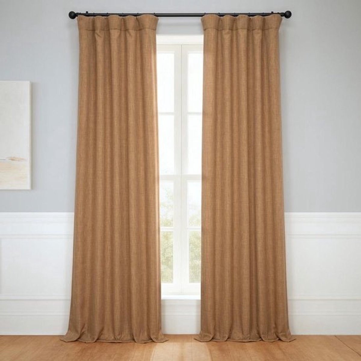 Verduisterende Gordijnen - Linnen Look - Ruimte Verduisteren - Met Ophanglus - 127 x 244 cm - Kleurrijk