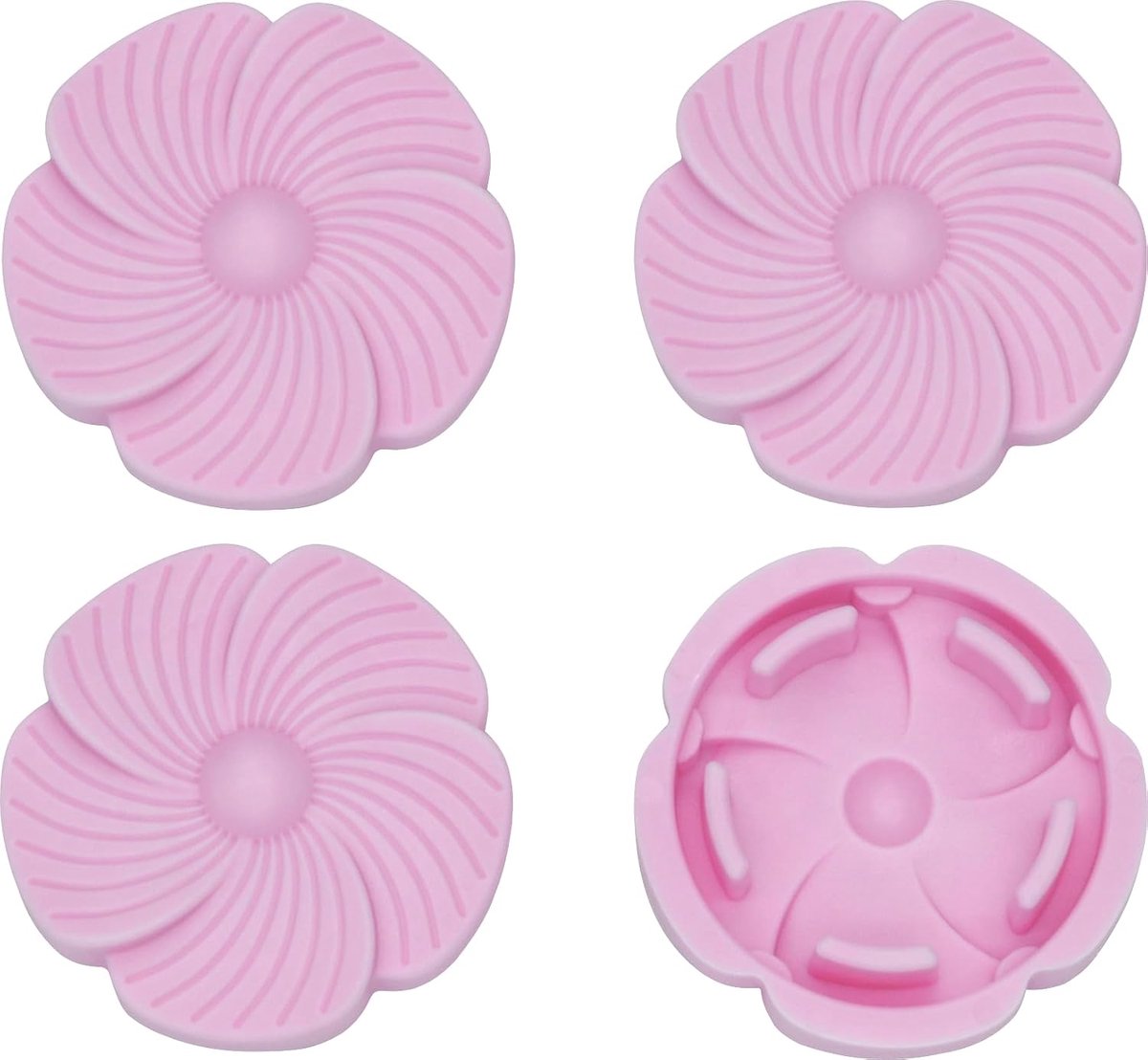 4 GARDINEdecor Extra Details Set voor 4Gardinebasic "Blumen" / Roze