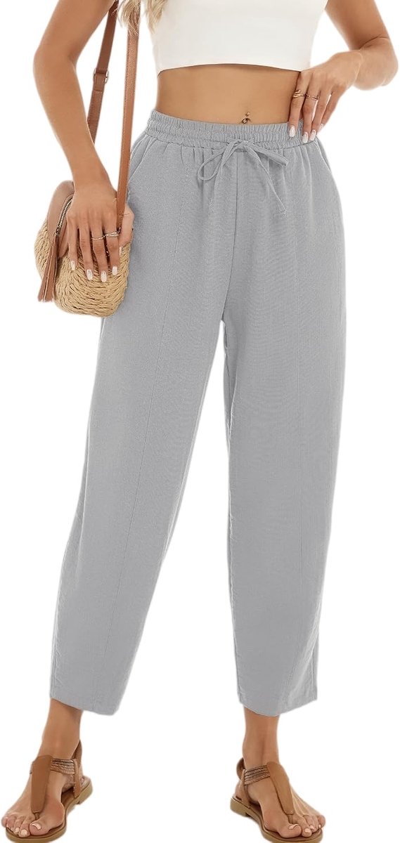 Broek voor dames, korte broek met lange pijpen voor lente en zomer