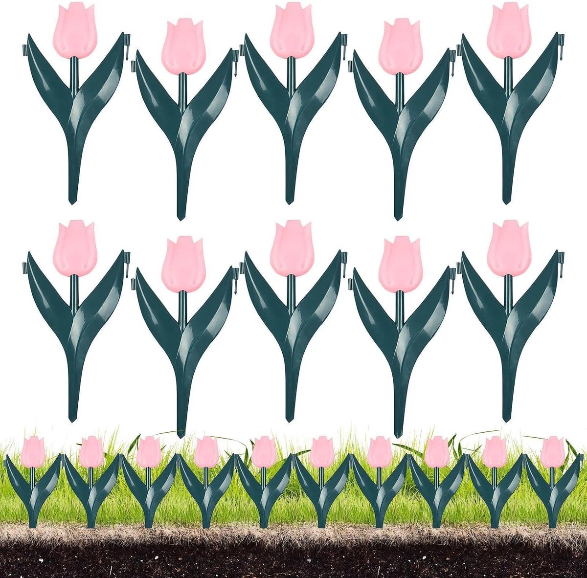 Tuinbedafscheiding 10 Stuks Decoratieve Bloemvormige Decoratie