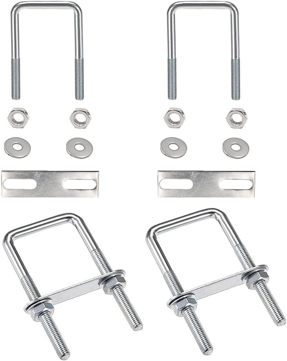 Bouten-4 stuks M6 Schroeven Klemmen-80x50mm Dakkoffer Bevestiging 304 Rvs U-bouten voor Schip Reparatie Slepen Auto's