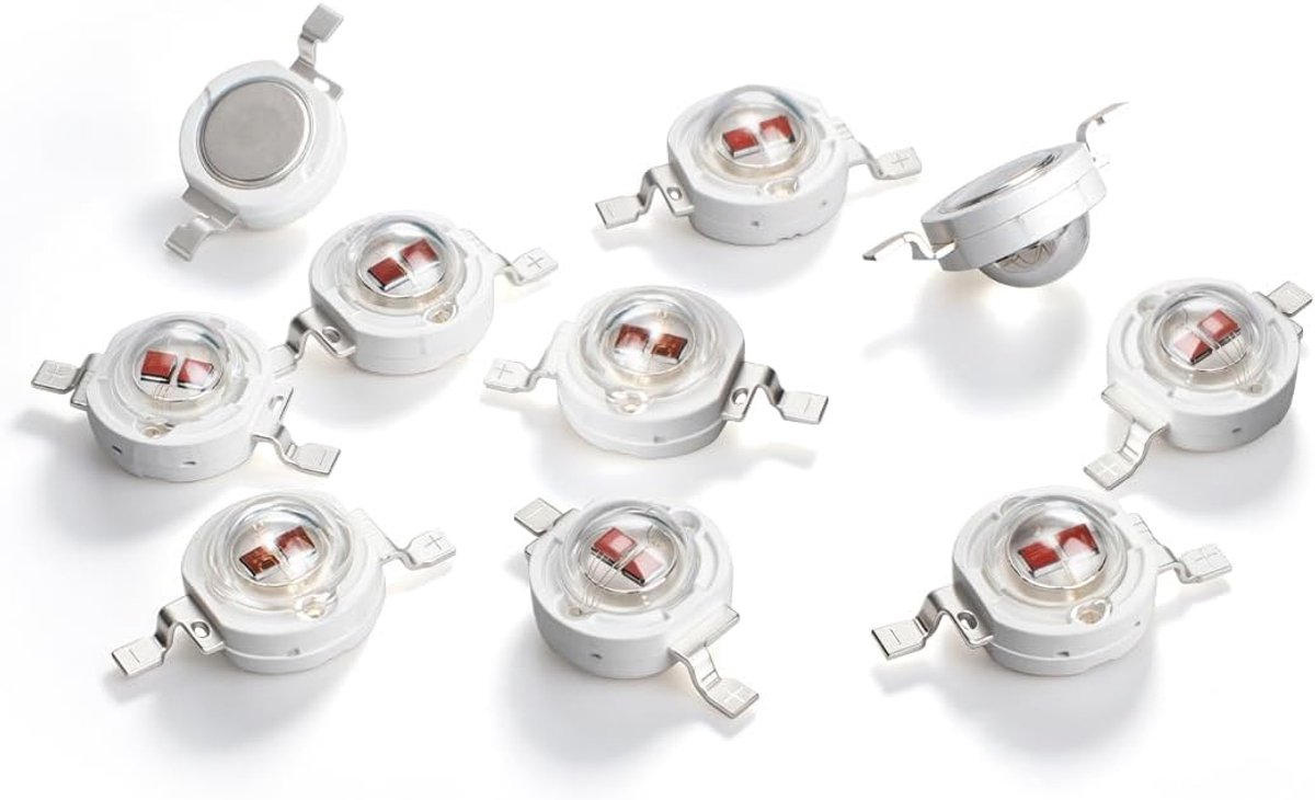 10 Pcs High Power Led Chip, 5W Gele Blub Lamp Kralen DC 2.0-2.2V, 590-592nm