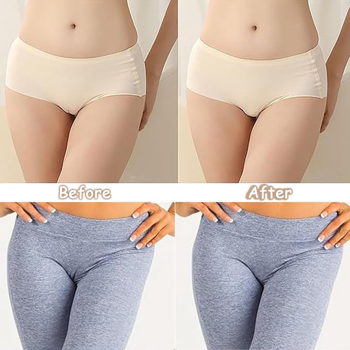 Cameltoe Inlegger, camel toe slip, camel toe concealer, zelfklevende siliconen bescherming, onzichtbaar, herbruikbaar, voor badpak, panty, yogabroek, bikini
