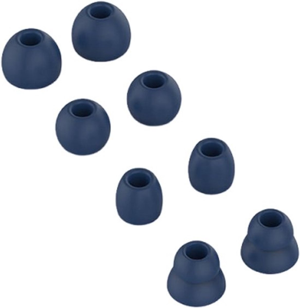 Vervangende Oordopjes - Oordopjes Siliconen - Muziek Luisteren - Antislip Materiaal - 4 Paar - Blauw