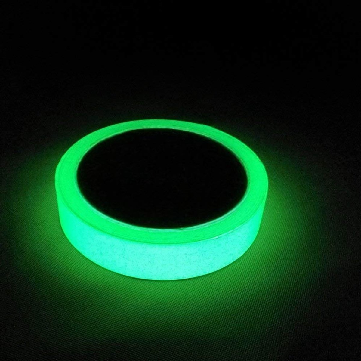 Dailygoods- Lichtgevende Tape 10 m x 20 mm - Fluorescerende Tape - Waarschuwingstape - Waterdicht - Afneembaar - Duurzaam, Milieuvriendelijk