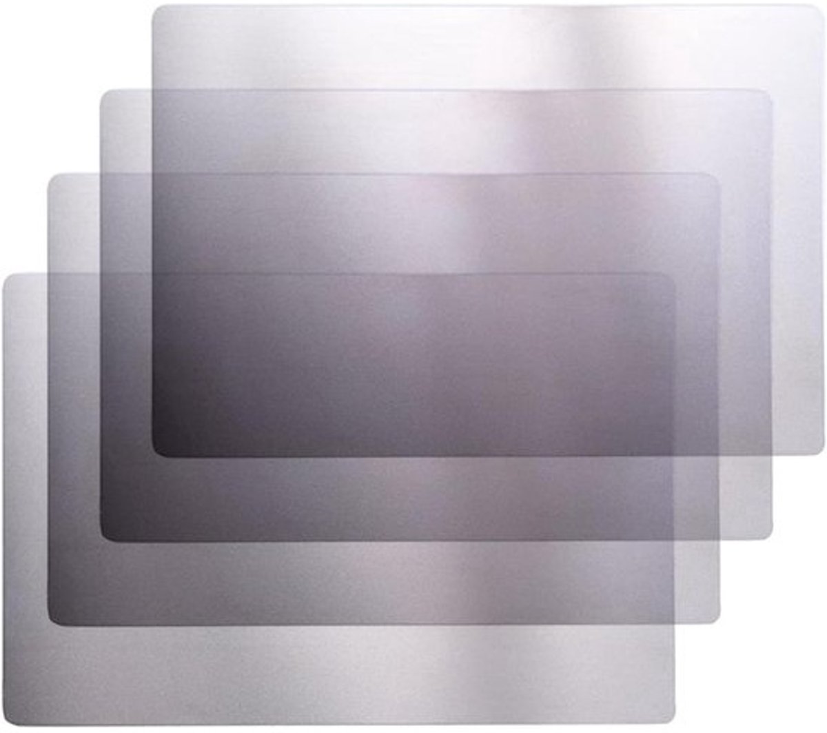 Adapter Platen - Snijmachine Shim - Papier Snijden - Roestvrij Staal - 4 Stuks 8.5x6 Inch - Zilver