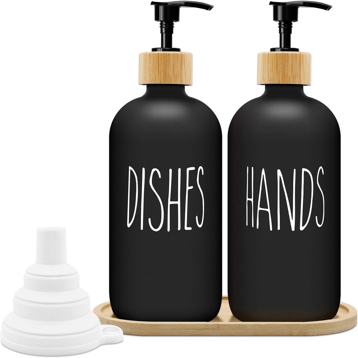 Zeepdispenser Set (Zwart x 2)