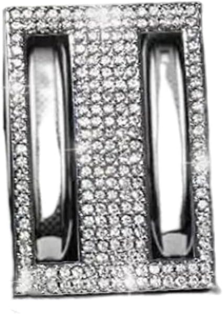 Interieur Trim Bling Accessoires geschikt voor Jaguar XJ XF F-TYPE XE F-PACE Auto modificatie Accessoires Vrouwen Strass Crystal Decals Accessoires Air pulley warning sticker 1pc ZILVER