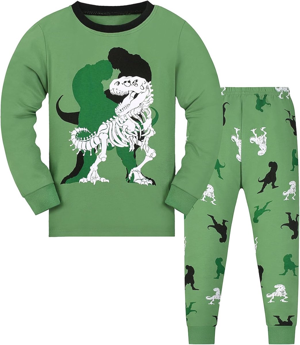 Pyjama Kinder pyjama Jongen Lange mouw Katoen Winter Kerst Nachtkleding 3-9 jaar
