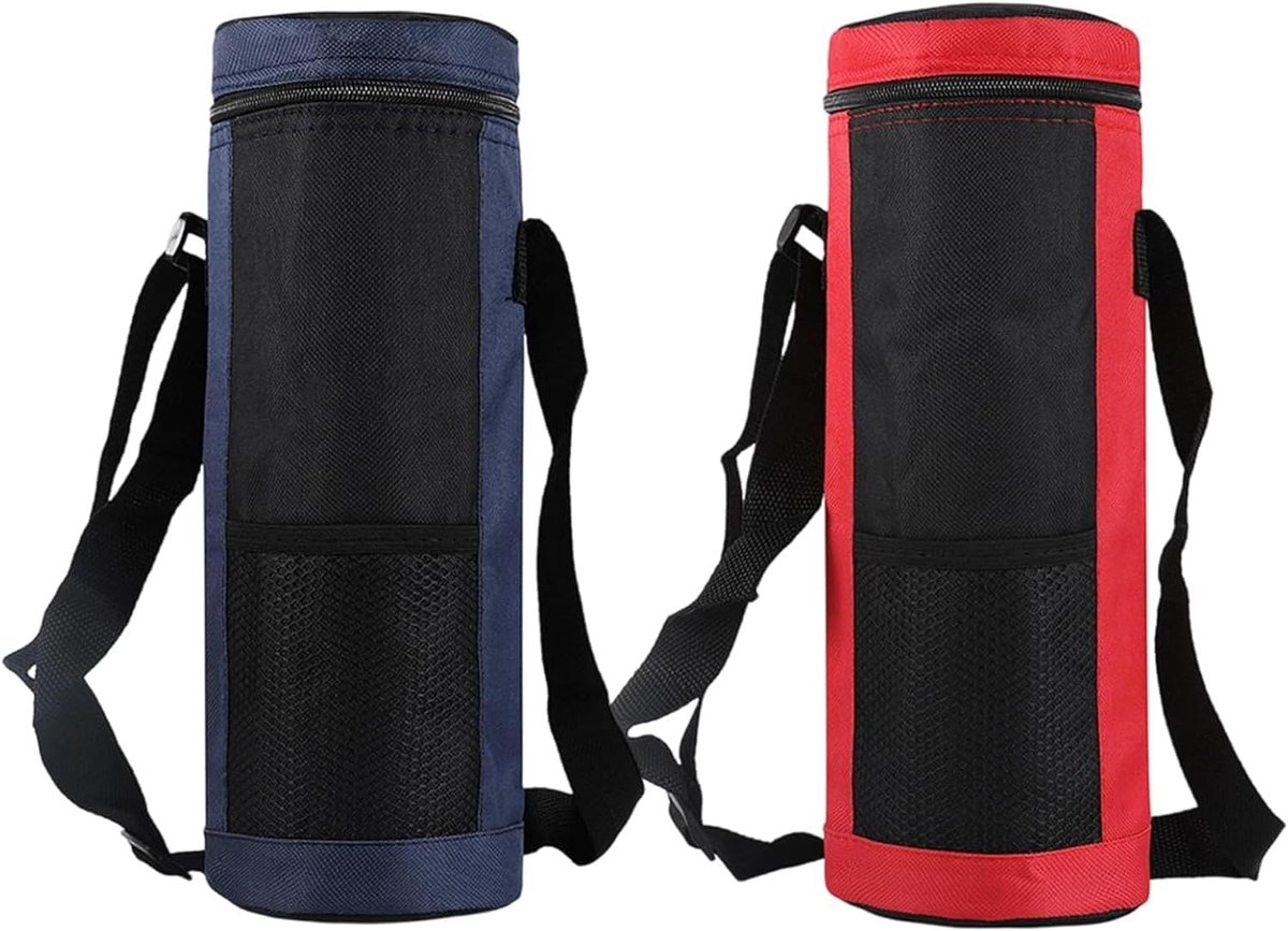 flessenhoes 1500 ml - isolatietas met schouderriem - duurzaam Oxford-stof - ideaal voor sport en outdoor - ShopVlot