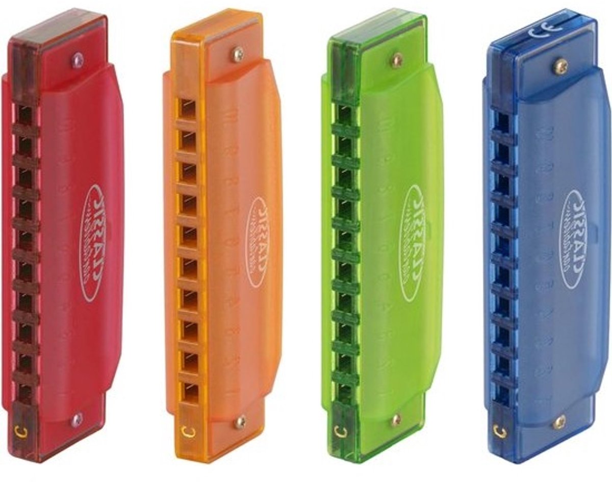 Mondharmonica Set - Diatonische Harmonica Kinder Harmonica - Muziek Maken - ABS Kunststof Behuizing - 10.4 cm - Meerkleurig