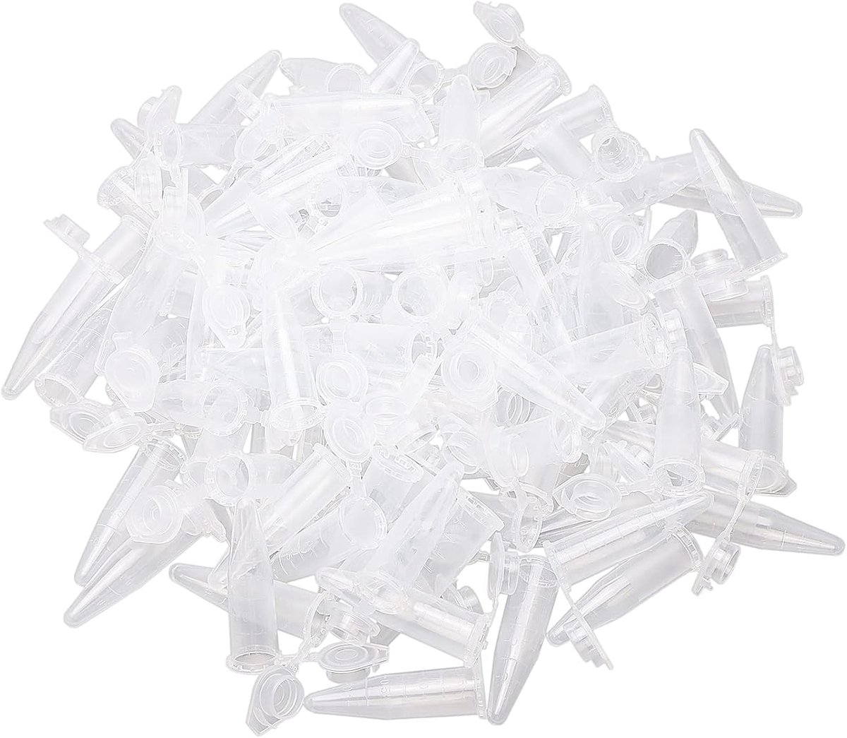 Microcentrifugebuisjes met deksel, rond, 1,5 ml, 100 stuks.