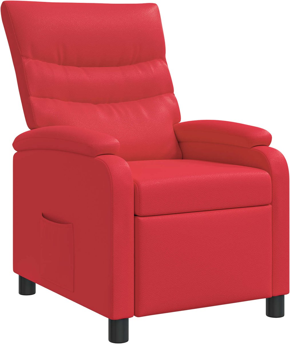 vidaXL Recliner - Rood - Kunstleer