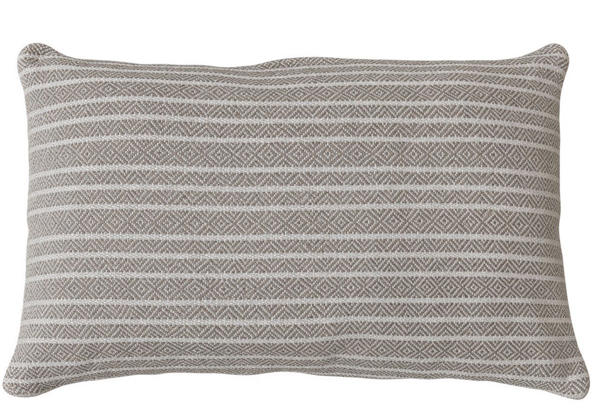 Linen & More Winford Graphic Wool Taupe/off Kussen | 30 X 50 | Sierkussen Voor Woonkamer Of Slaapkamer