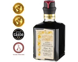 La Vecchia Dispensa Balsamico Azijn Gold Label – 250ml – Dikke Balsamico di Modena – Premium Zoet & Rond – P.G.I. Gecertificeerd