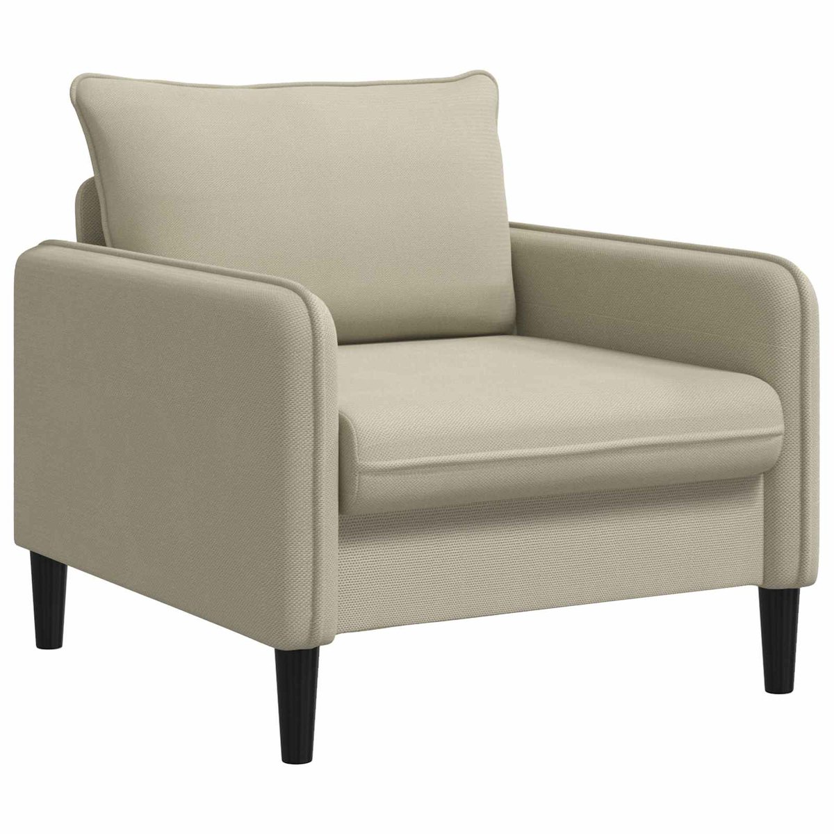 vidaXL XL - fauteuil - Zand - fluweel