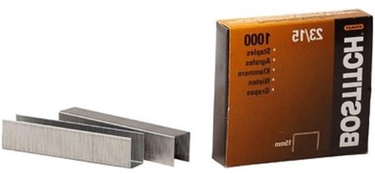 Nietjes - Bevestigingsmateriaal - Papier Werk - U-vormig - 12 x 15 mm - Zilver