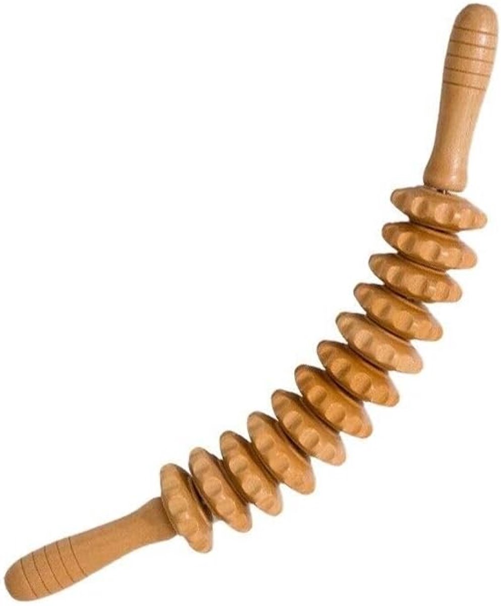 massageroller hout, premium massage, massageapparaat